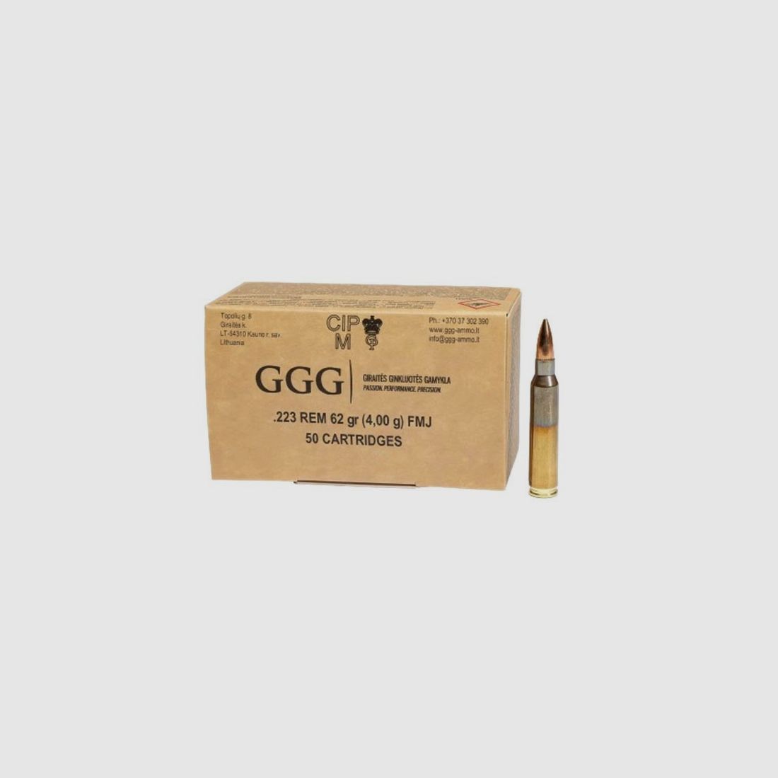 GGG 223R 62GR FMJ X50