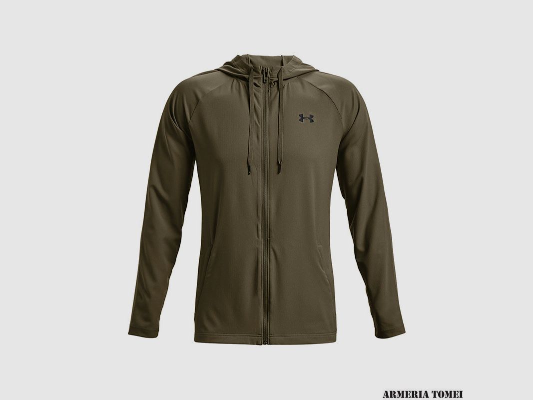 UNDER ARMOUR – HOMME – WOVEN PERFORATED WINDBREAKER Tente / Noir – 361, image 1 sur 5