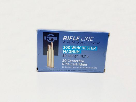 PRVI rifle ammunition 300 WM SP 180 gr