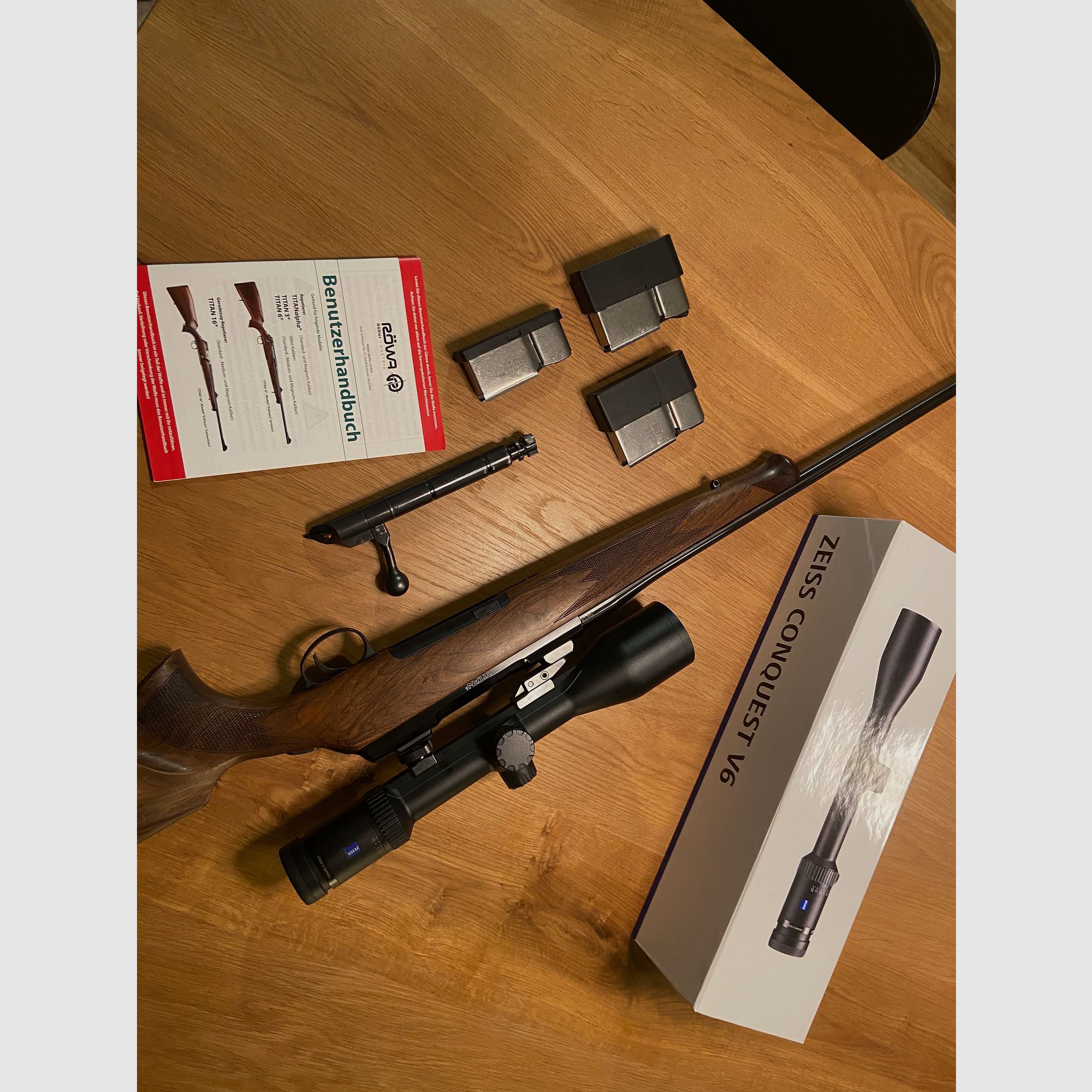 Rößler Titan 6 ripetitore con Zeiss V6 2,5-15 x 56 Rösler Titan 6, nessun Mauser, nessun Sauer, nessun Blaser