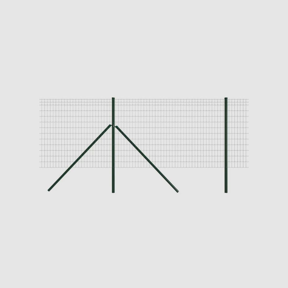 Kit complet 80 m de rouleaux grillage soudé PVC - Maille 100x50mm - Fil 2,1mm - Hauteur 1,20 m, image 2 sur 14