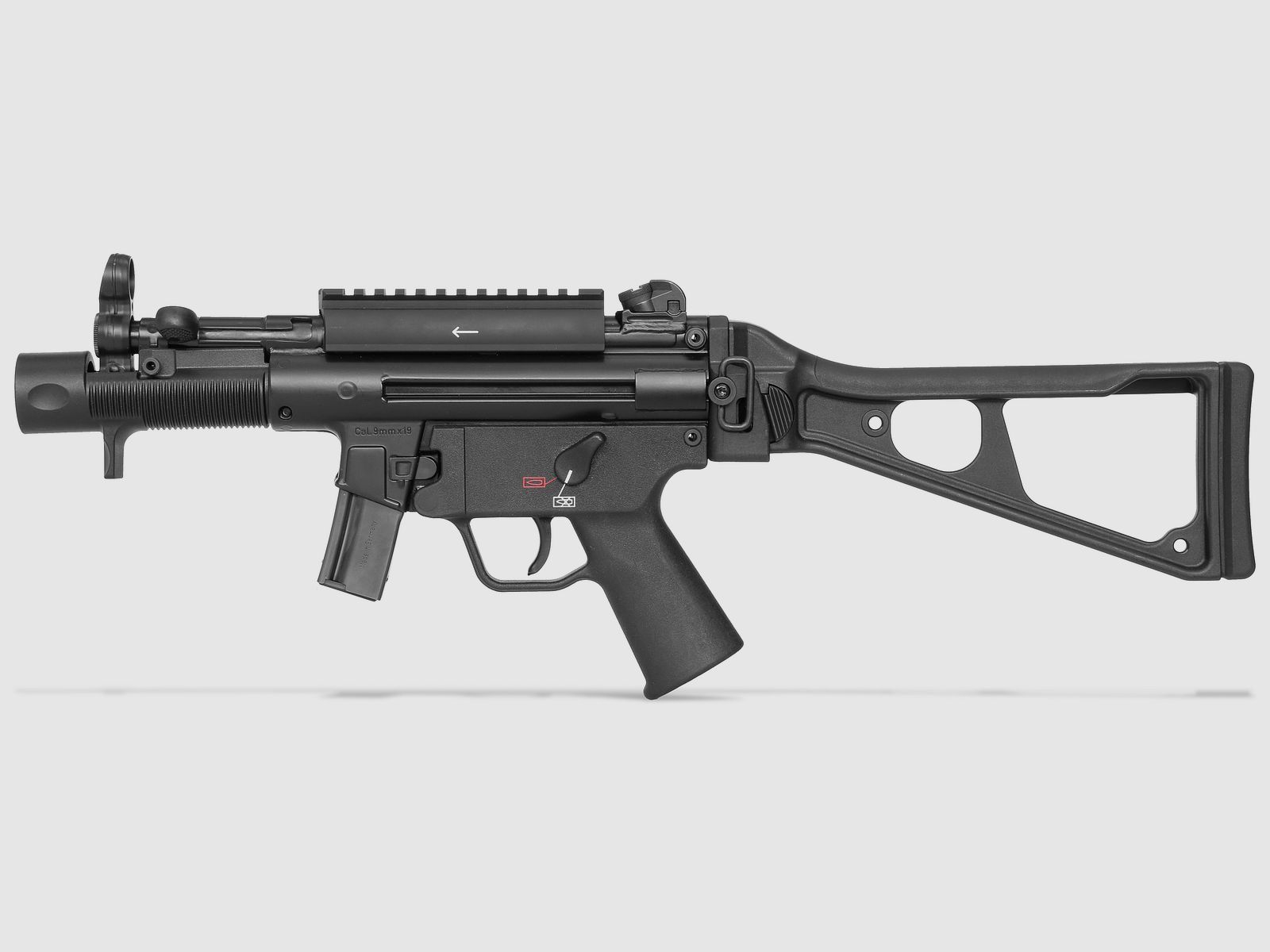 Heckler & Koch SP5K con spalla + Picatinny, calibro 9mm Luger || Pistola