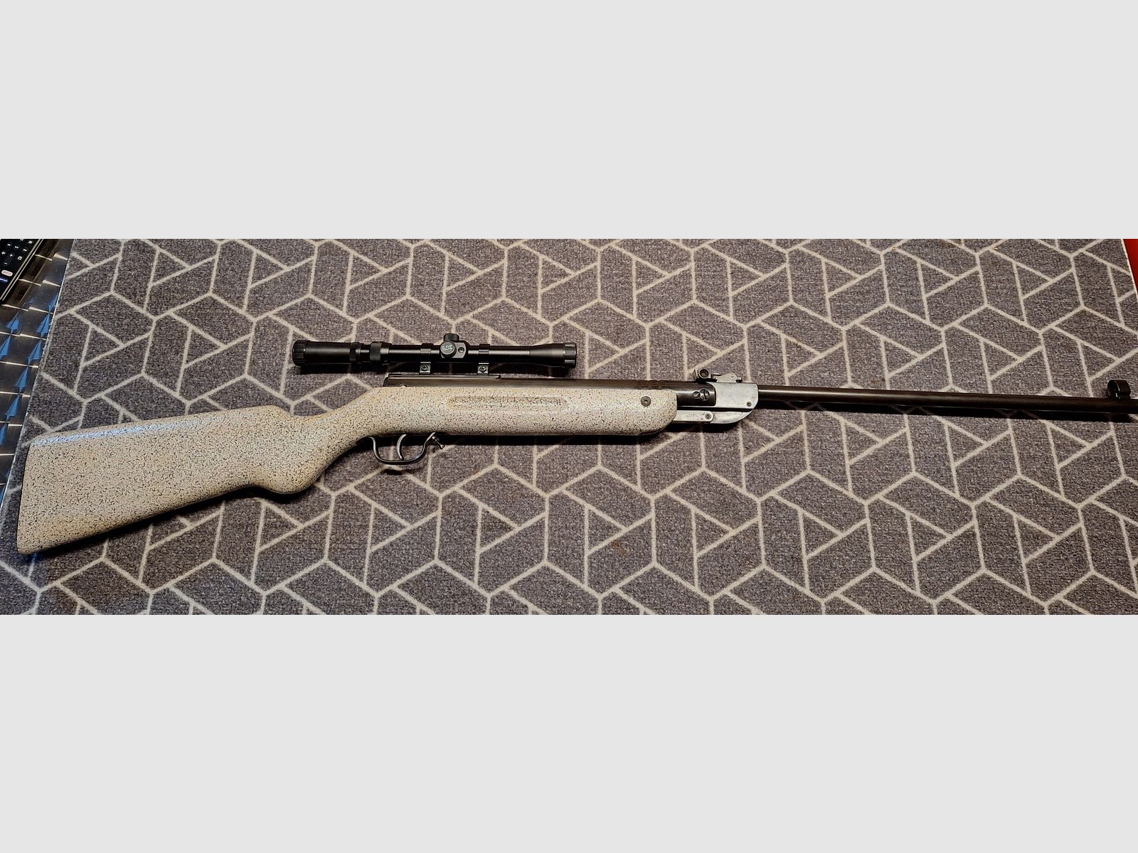 Haenel III-60 "Q1" carabina de aire DDR con scope. ¡pieza única para coleccionistas!