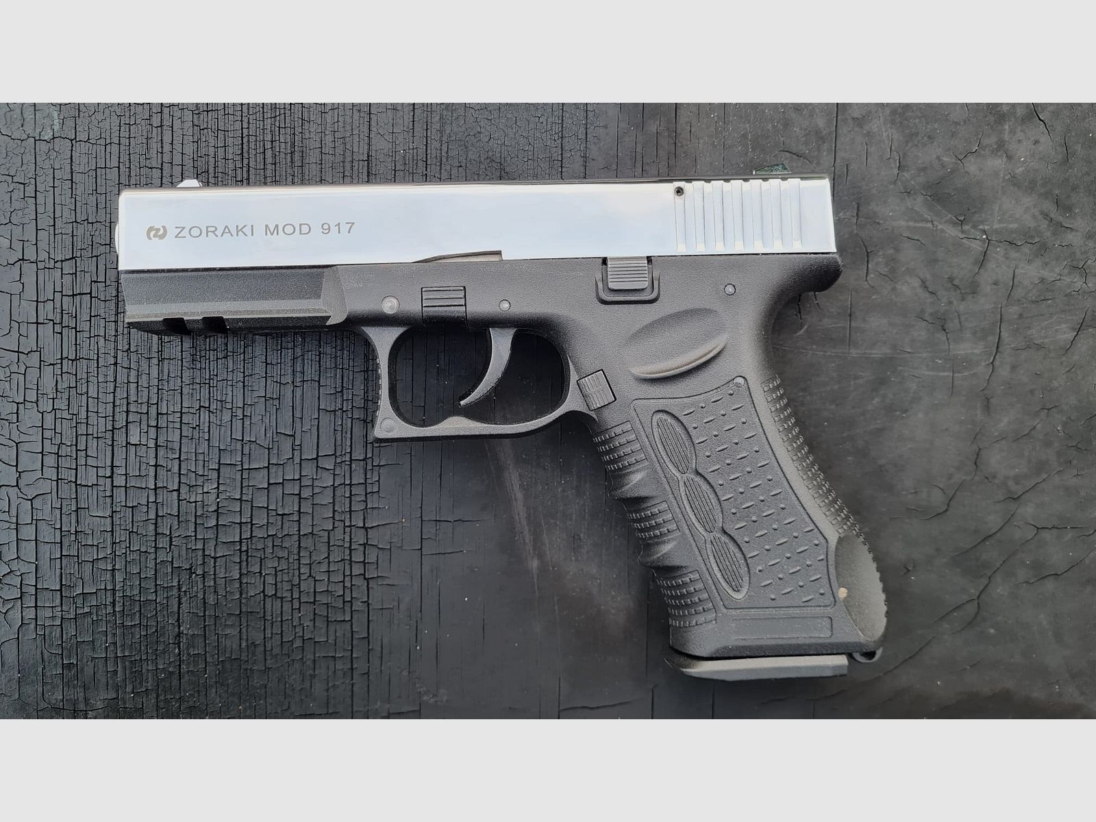 Zoraki 917 Chrome, 9mm P.A.K PTB 1023, imagen 1 de 7