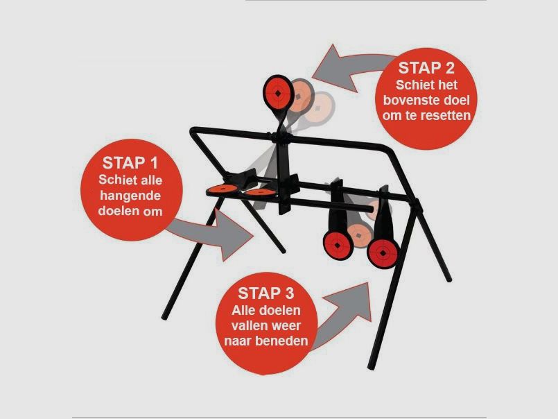 7-Plate Resettable Spinner Target, image 3 of 3