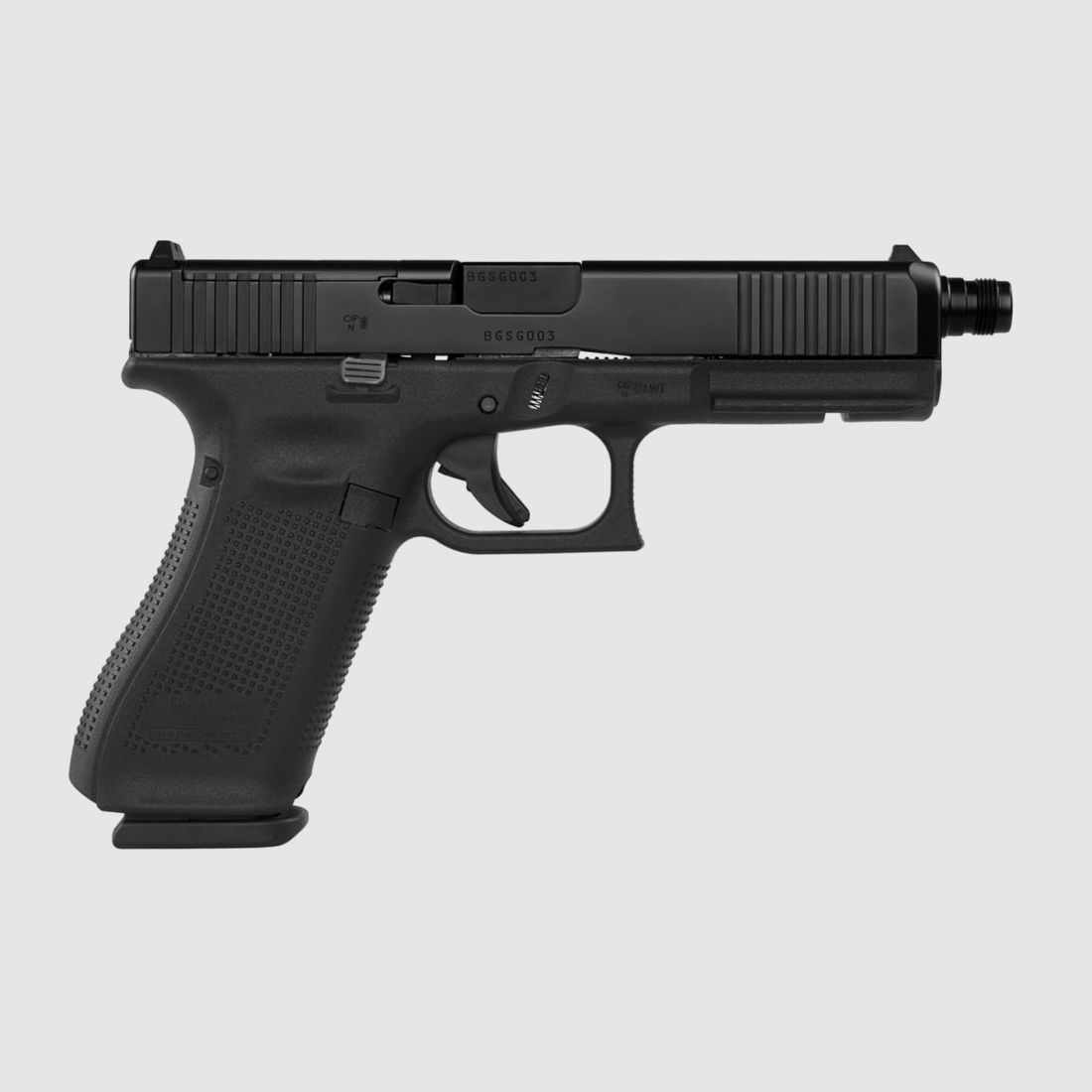Glock 17 Gen5 MOS / FS mit Gewindelauf M13.5×1 LH – 9x19mm, Bild 2 von 3
