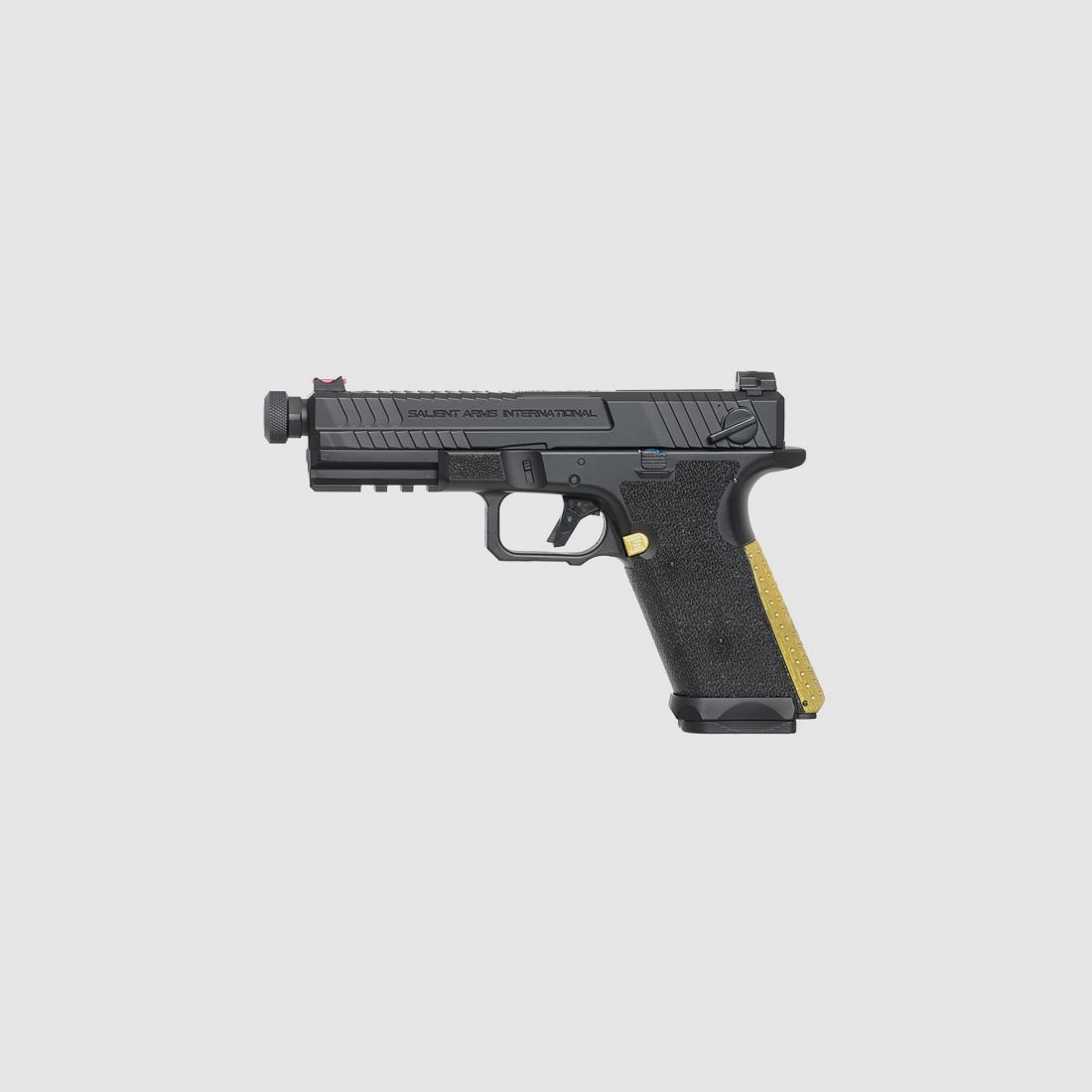 CYMA CM.135S AEP "SAI BLU - SALIENT ARMS INTERNATIONAL", schwarz/gold, S-Line mit JEFFTRON Mosfet MICRO