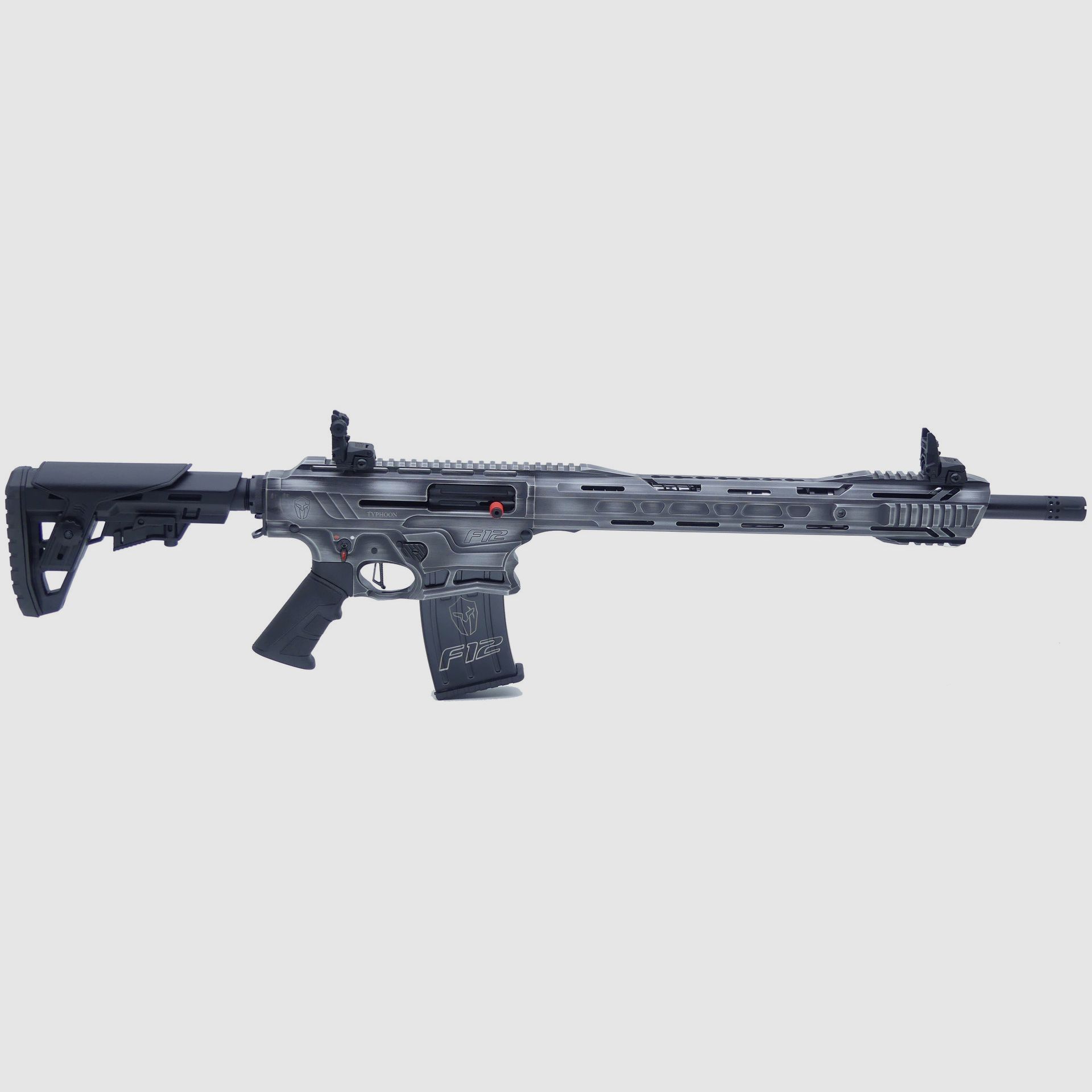Typhoon Defence Selbstladeflinte (Magazin) Mod. F12 Sport DCSatin IPSC 12/76 LL 47cm PaketII