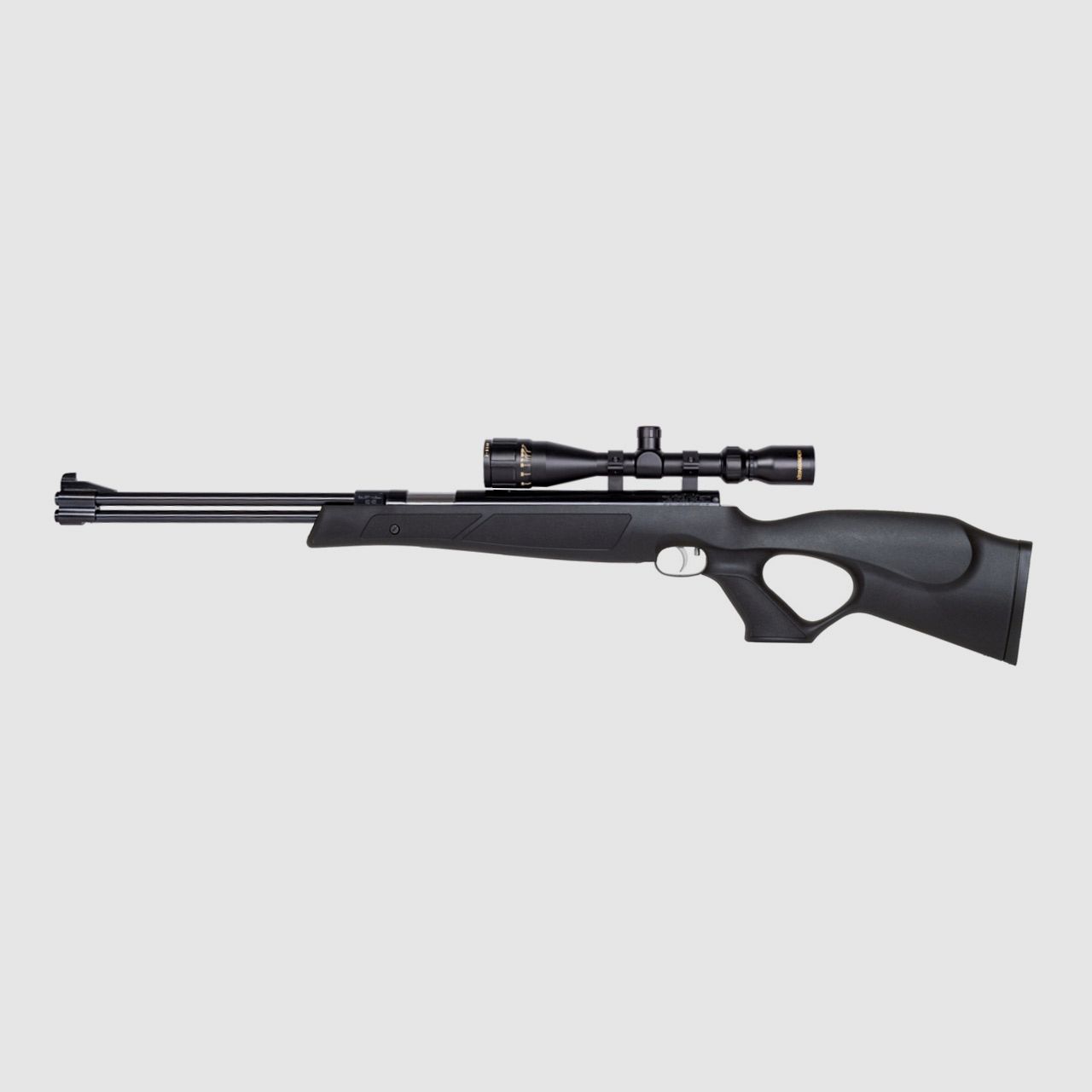 Starrlauf Luftgewehr Weihrauch HW 77 K Blackline schwarzer Synthetik-Lochschaft Kaliber 4,5 mm (P18)