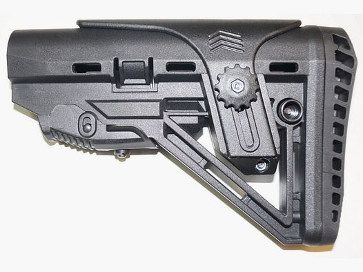 GWMH GWMH SPC AR9/AR15 verstellbarer Teleskopschulterstütze/Schubschaft mit Wangenauflage