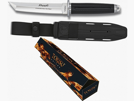 TOKISU Coltello 15cm pratico MUSASHII Tanto G10 7Cr17MoV in scatola