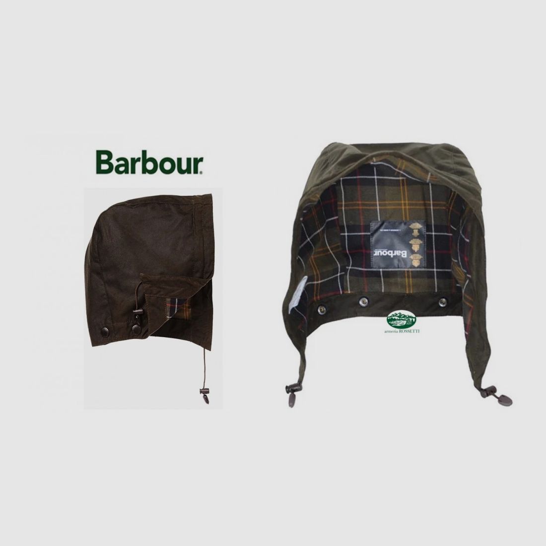 BARBOUR Universele Gewaxte Kapuze Olijfgroen OL71