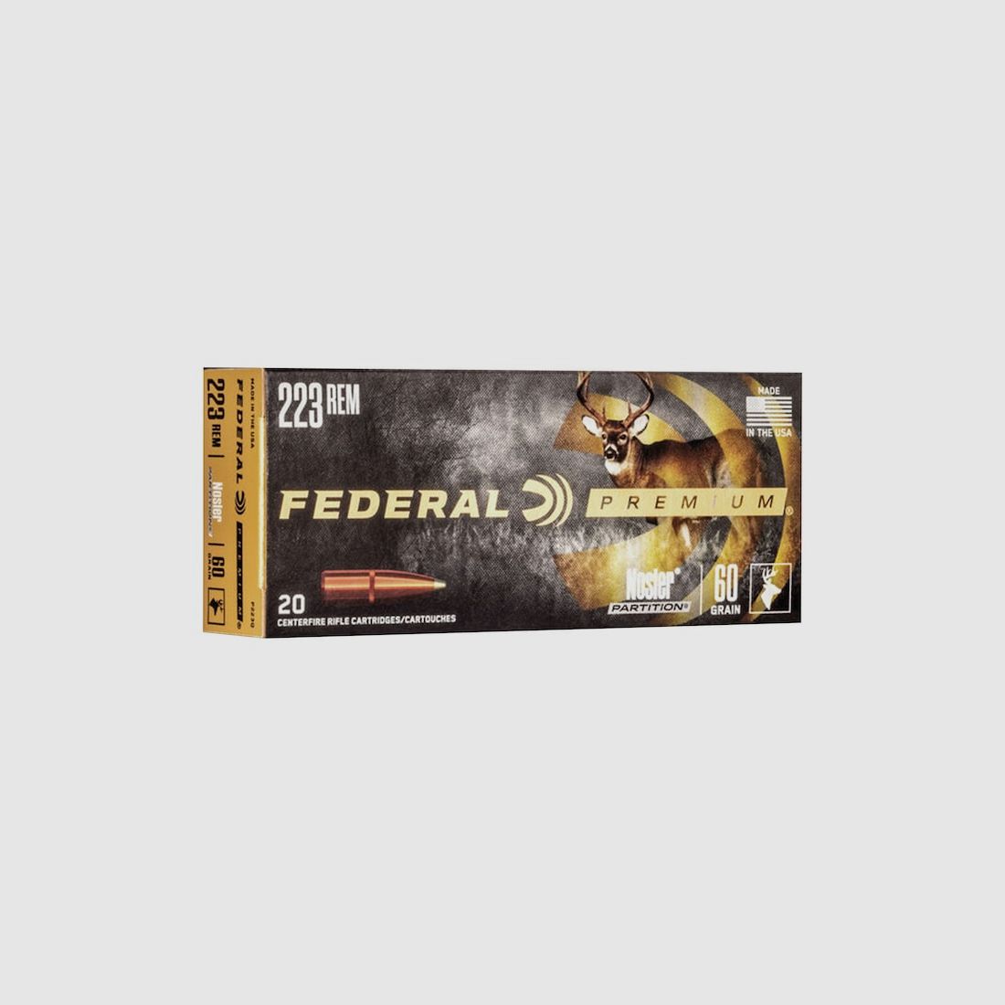 Federal Premium Nosler Partition .223 Rem. 60GR 20 Patronen