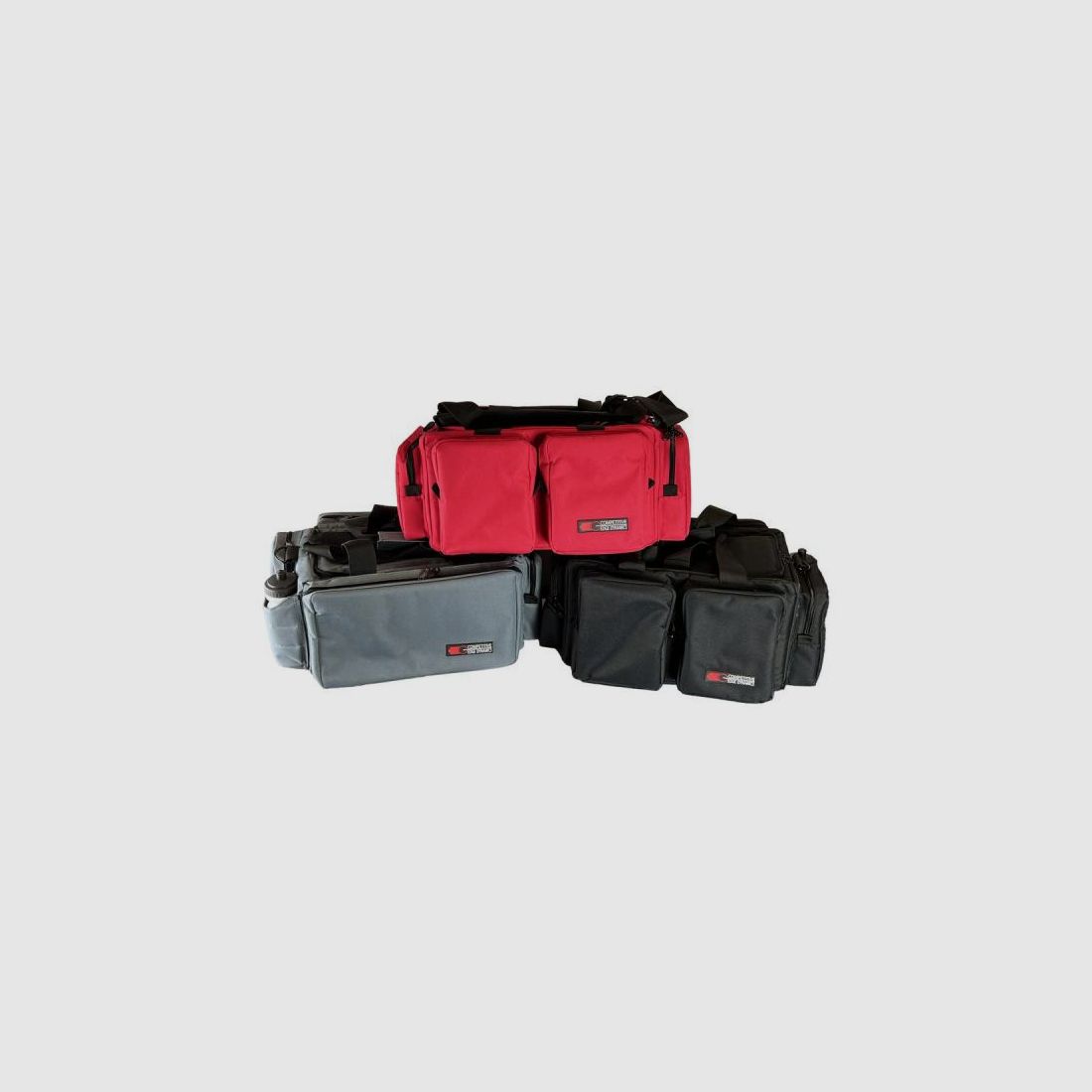 CED Schießsporttasche Range Bag XL f. 5 Pistolen 56x35x28cm  grau