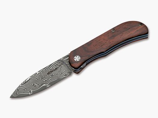 Taschenmesser BÖKER Plus Exskelibur 2 Damast Cocobolo §42a konform legal führen