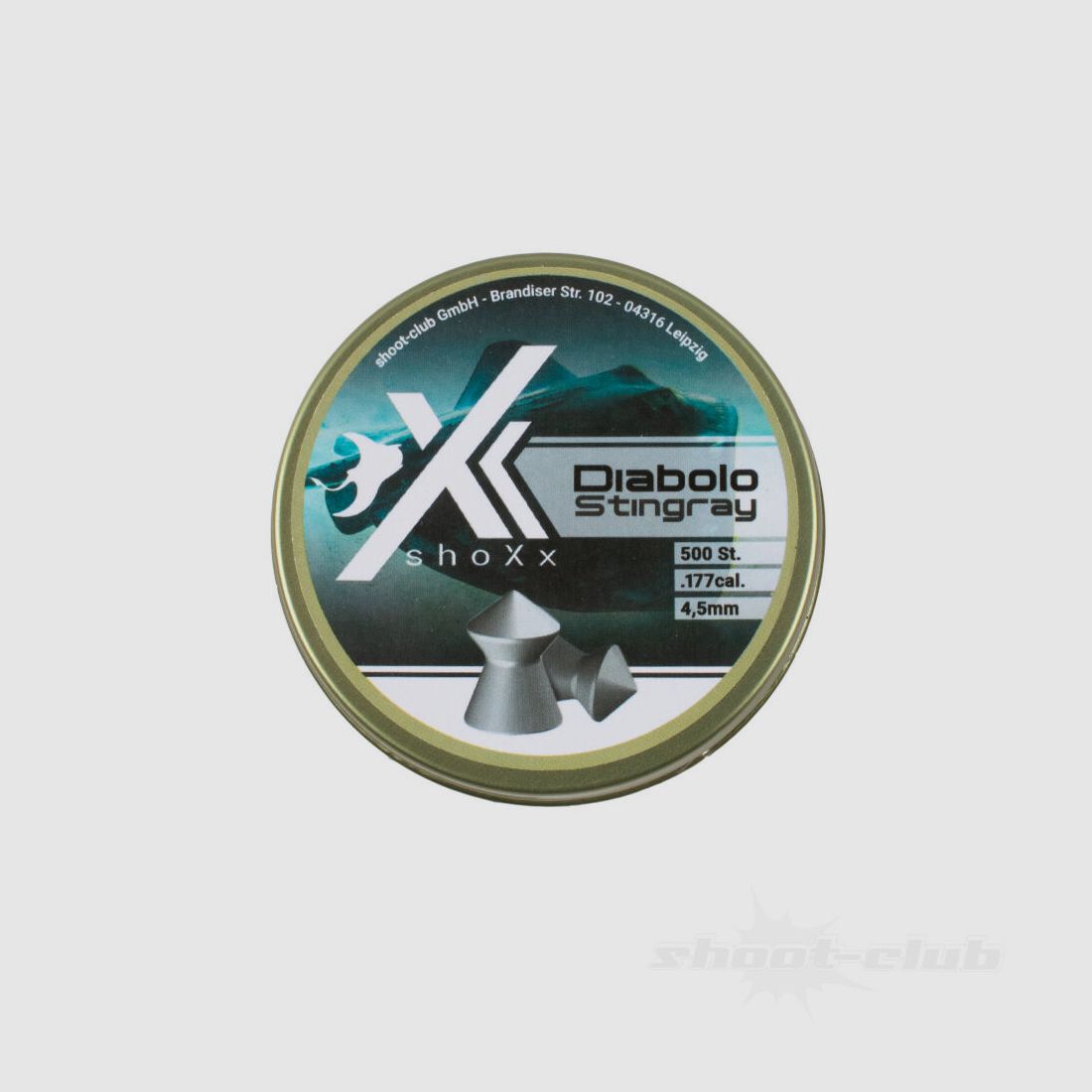 shoXx Stingray Diabolos Spitzkopf 4,5mm / 0,55 g / 500 Stk