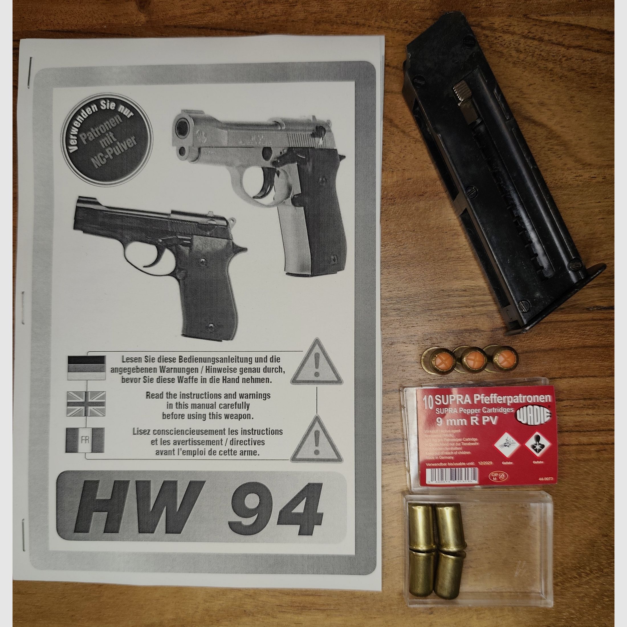 Weihrauch HW 94 Magazin + Wadi Supra Pfefferpatronen