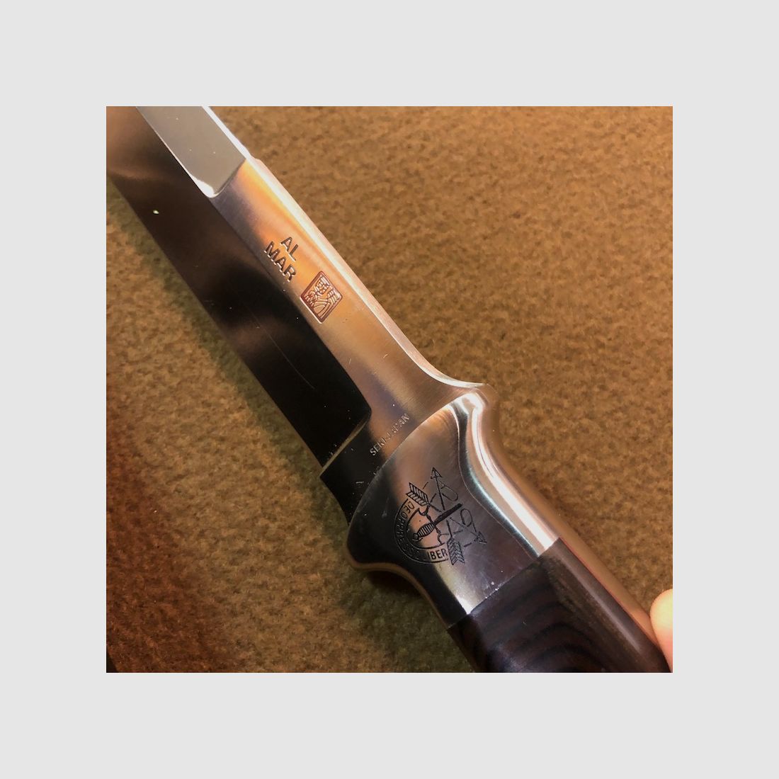 1980s NOS Al Mar Knife Made in Seki Japan, immagine 2 di 4