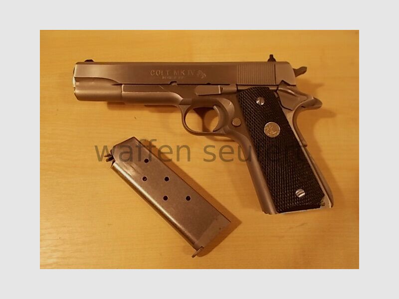 Colt Government MKIV Series 80 Stainless Pistole