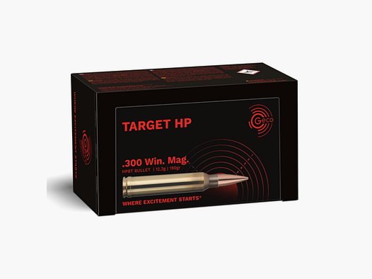 GECO Ammo .300 Win Mag Geco Target HP 12.3 g / 190 gr, VE50