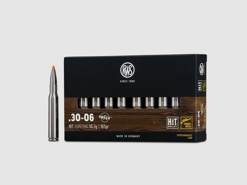 RWS HIT Short Rifle .30-06 Springf. 10,7g / 165gr