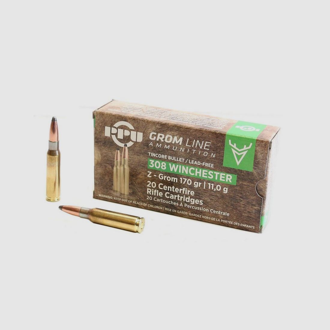 PPU Grom Line - bleifrei - Kal. 308 Win. - 11,0g - 170gr