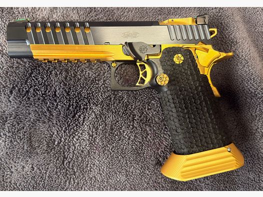 Optique IPSC Standard STI 2011 HPS Range Master 5.4“ 9mm Luger avec découpe avant, rail Picatinny, arme prête pour optique, pas une arme de course ouverte, CZ Shadow, Infinity, KMR, Sig Sauer, Walther, Beretta