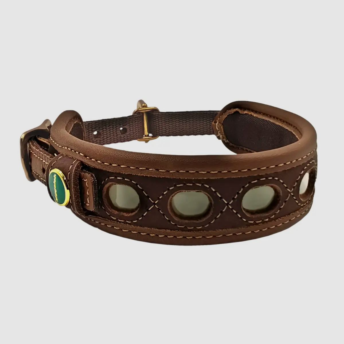 Niggeloh leather collar Lichtblick