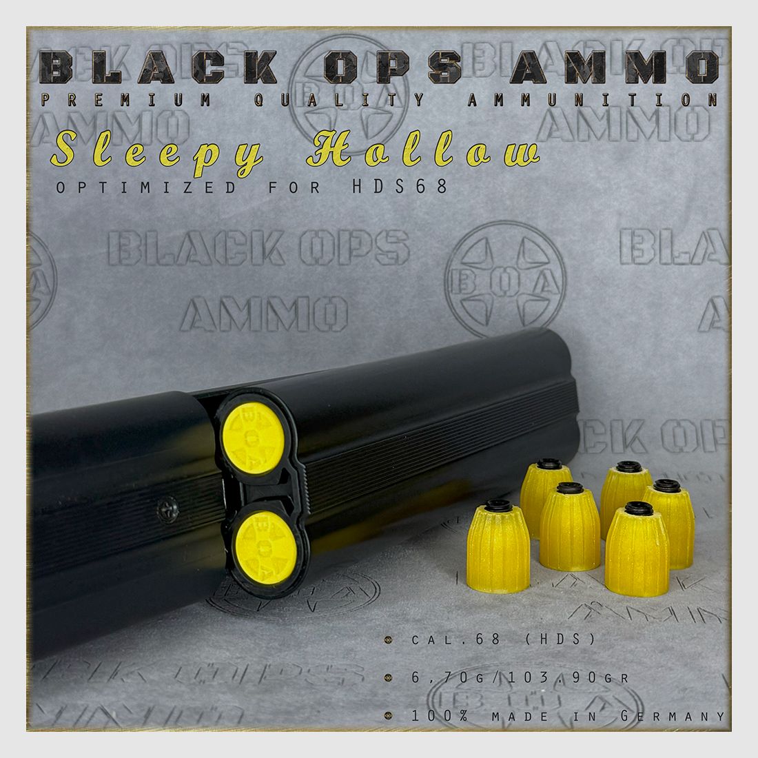 8x Sleepy Hollow BLACK OPS AMMO Umarex TS HDS 68 s cal.68 Munition HDS68  TS68