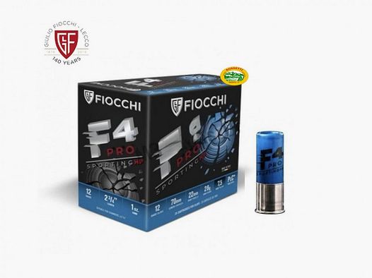 FIOCCHI Patronen F4 PRO SPORTING HP Kal.12 gr.28 pb.7,5