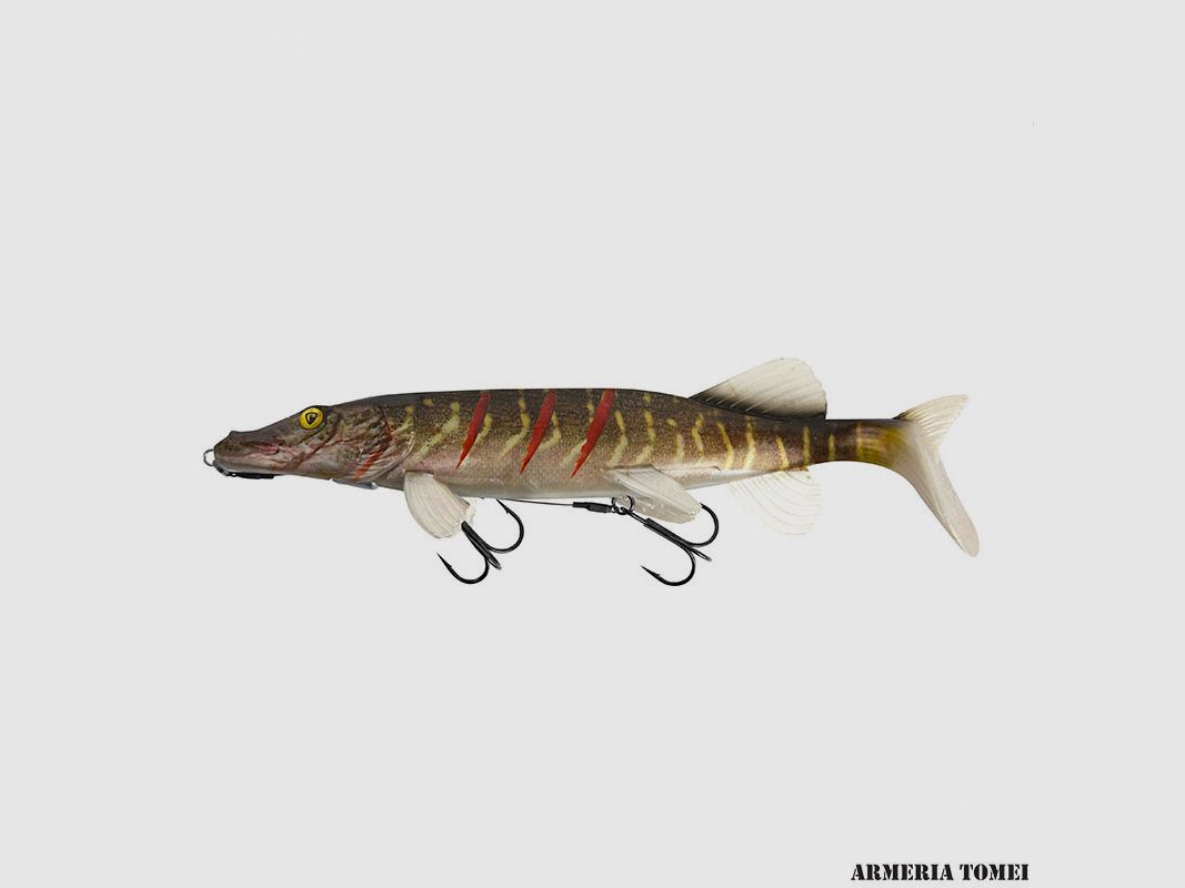 FOX RAGE – REPLICANT REALISTISCHER HECHT SHALLOW SUPER NATURAL VERWUNDETER HECHT 25cm / 108g