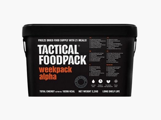 TACTICAL FOODPACK WeekPack Alpha (Contiene 21 pasti)