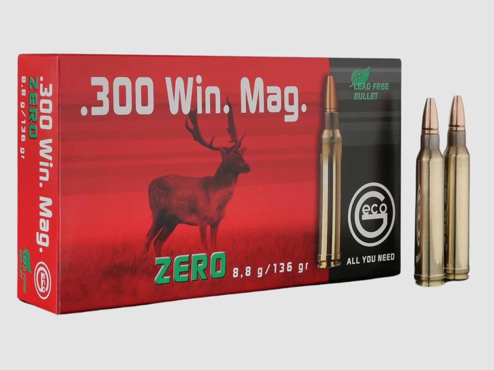 Geco .300WinMag Zero 8,8g - 136gr