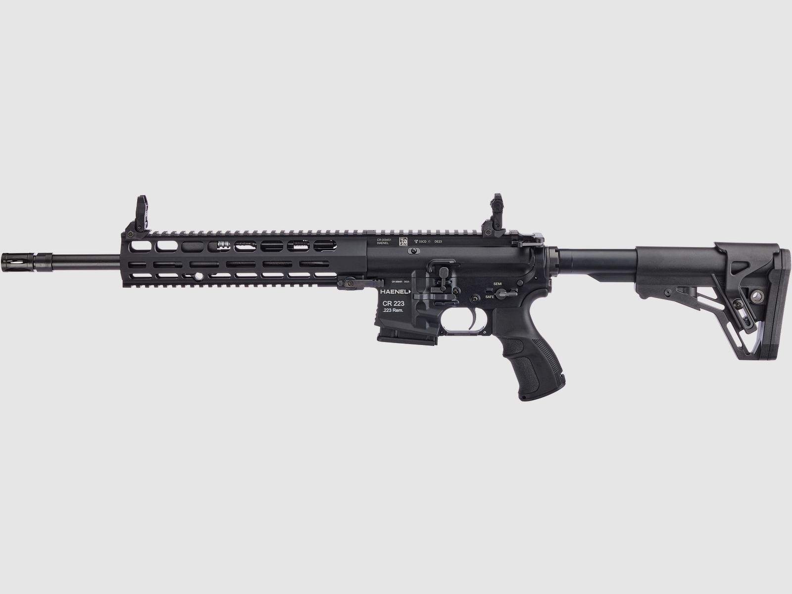 Haenel CR 223 M-LOK Handguard Barrel Length 368 mm | Direct Trigger (2,800-4,000 g) | Long Handguard | Black | Not Sport Approved, Cal. .223 Rem., image 2 of 2