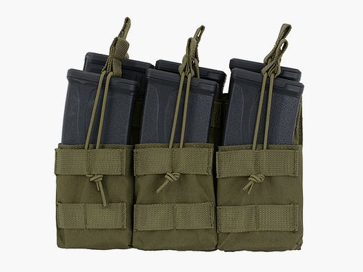 Triple Stacker M4/M16/AR-15 Mag Pouch - OLIVE [8FIELDS]