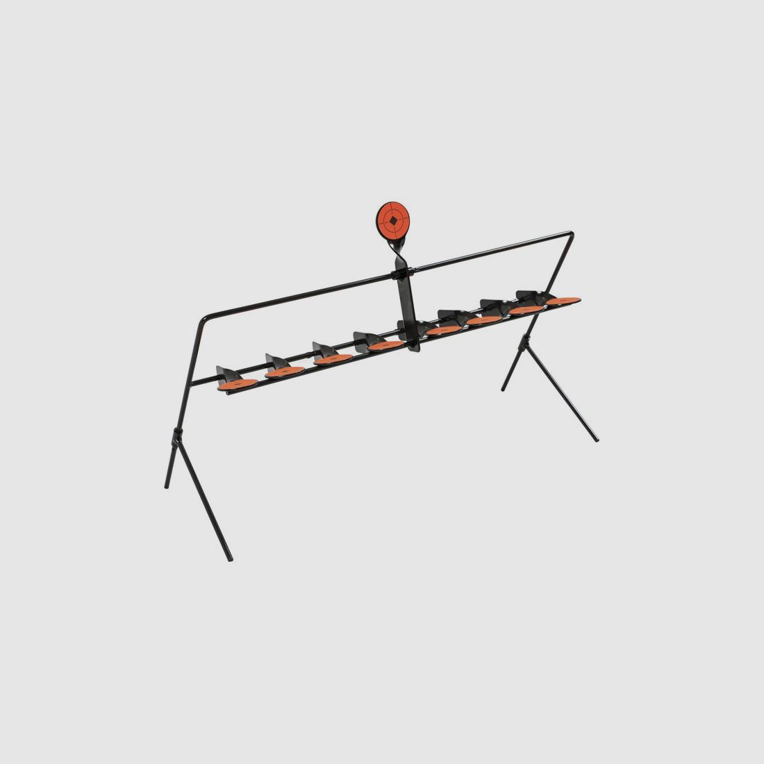 Bersaglio multi-gong in metallo auto-ribaltabile 8+1, immagine 3 di 3