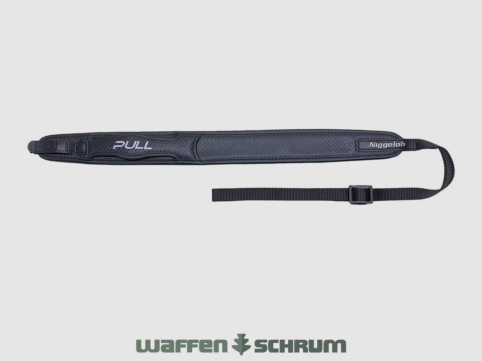 Niggeloh Gewehrriemen PULL Leder / Carbon mit Schnellverschluss