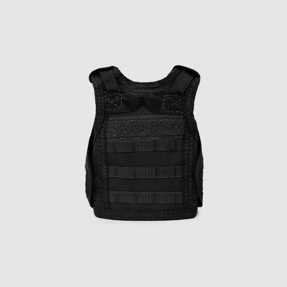 Mini protective vest for beer bottle / wine bottle / thermos bottle - black