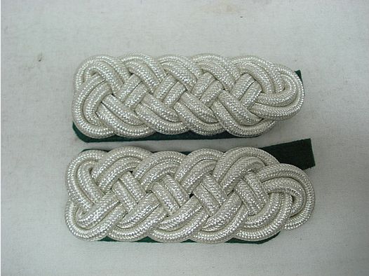Shoulder braid 5-arch - silver-colored metal mesh