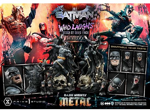 Dark Nights: Metal Ultimate Premium Masterline Series Statue 1/4 Batman VS Batman Who Laughs Deluxe Bonus Version 67 cm | 43007