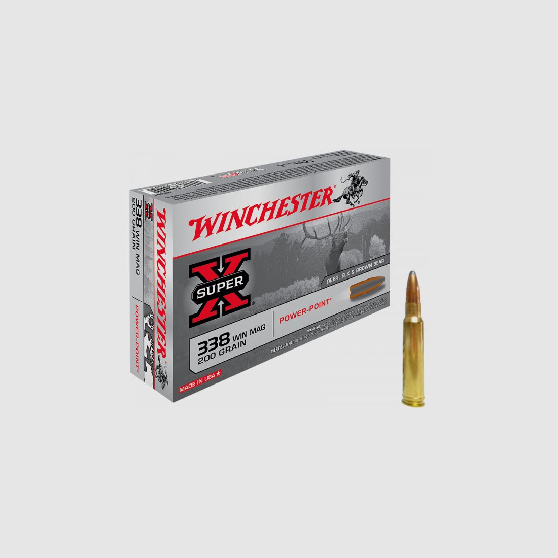 Winchester 338WM Power-Point - 12,96g/200grs - (x20)