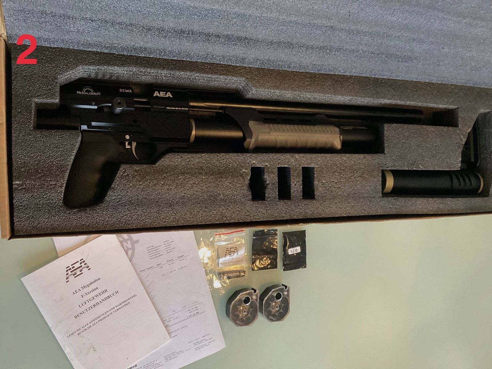 New immediately available AEA Megalodon with invoice and original packaging without or with a lot of accessories.