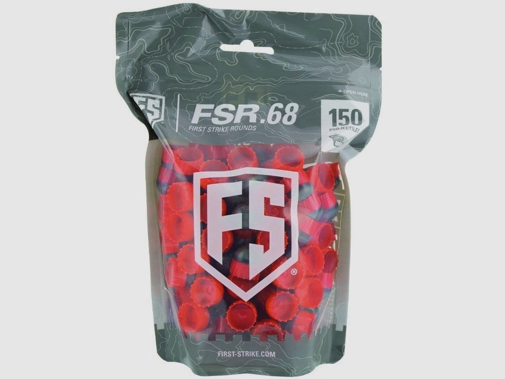 First Strike Paintballs 150 Schuss Tüte (grau/rot)