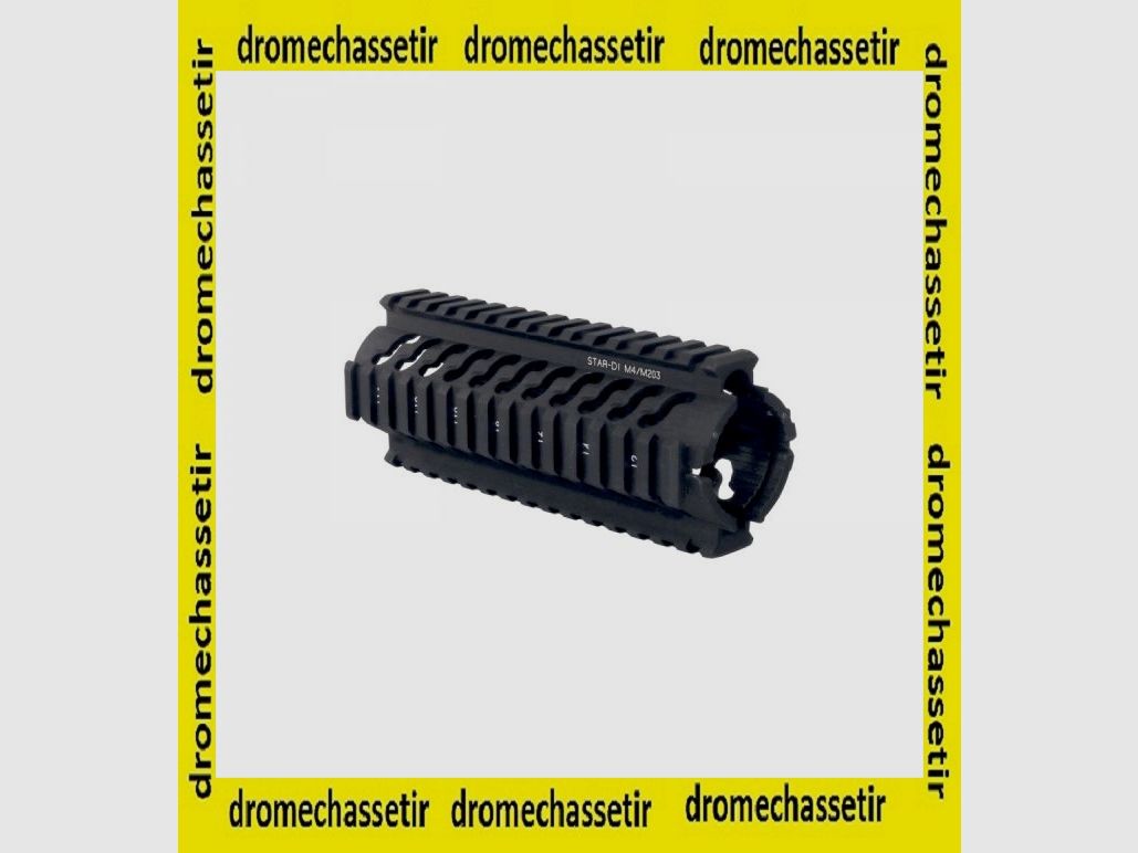 Handguard Samson Star 4 rails picatinny voor AR 15-M4 lengte 7 inch zwart