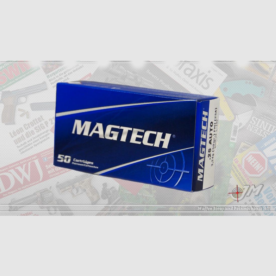 6.35mm Auto Magtech 3.24g 50gr FMJ