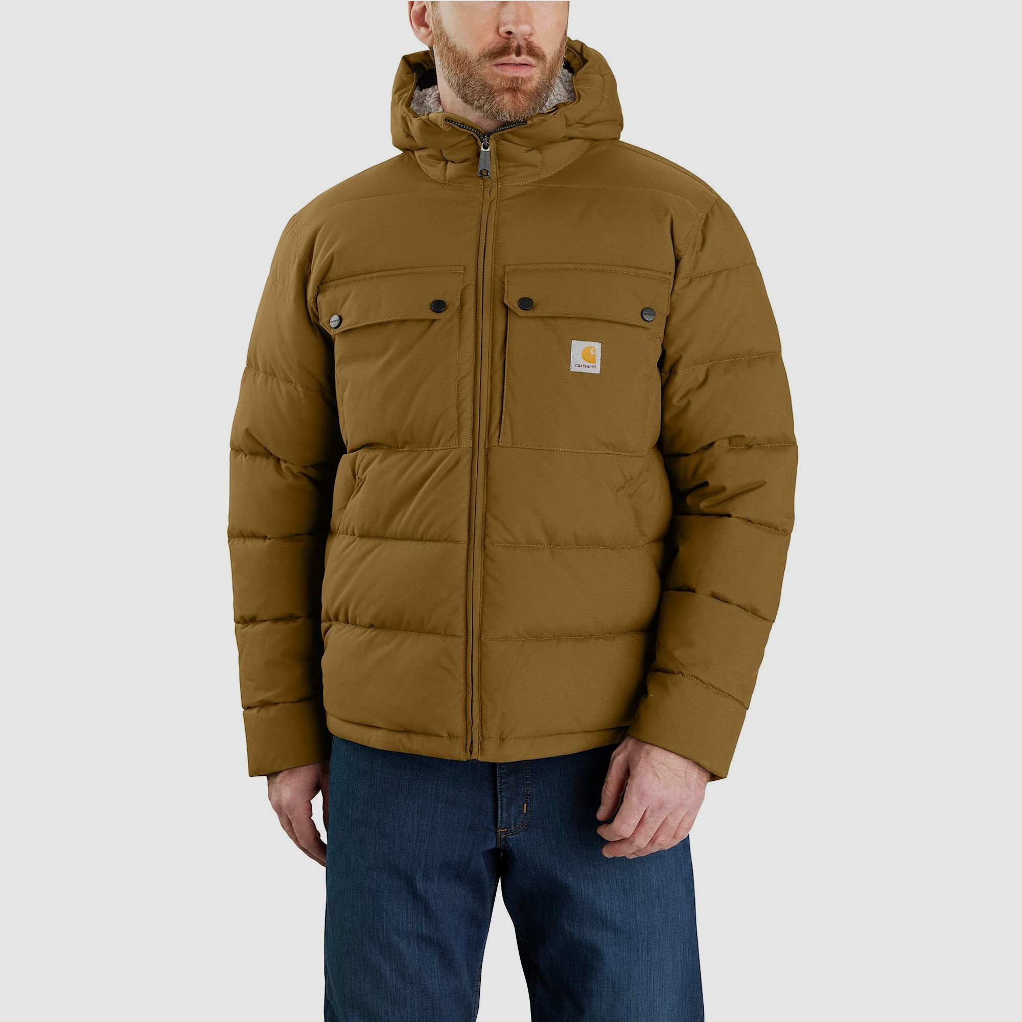 Carhartt Midweight Winter Jacket Men Oak Brown S