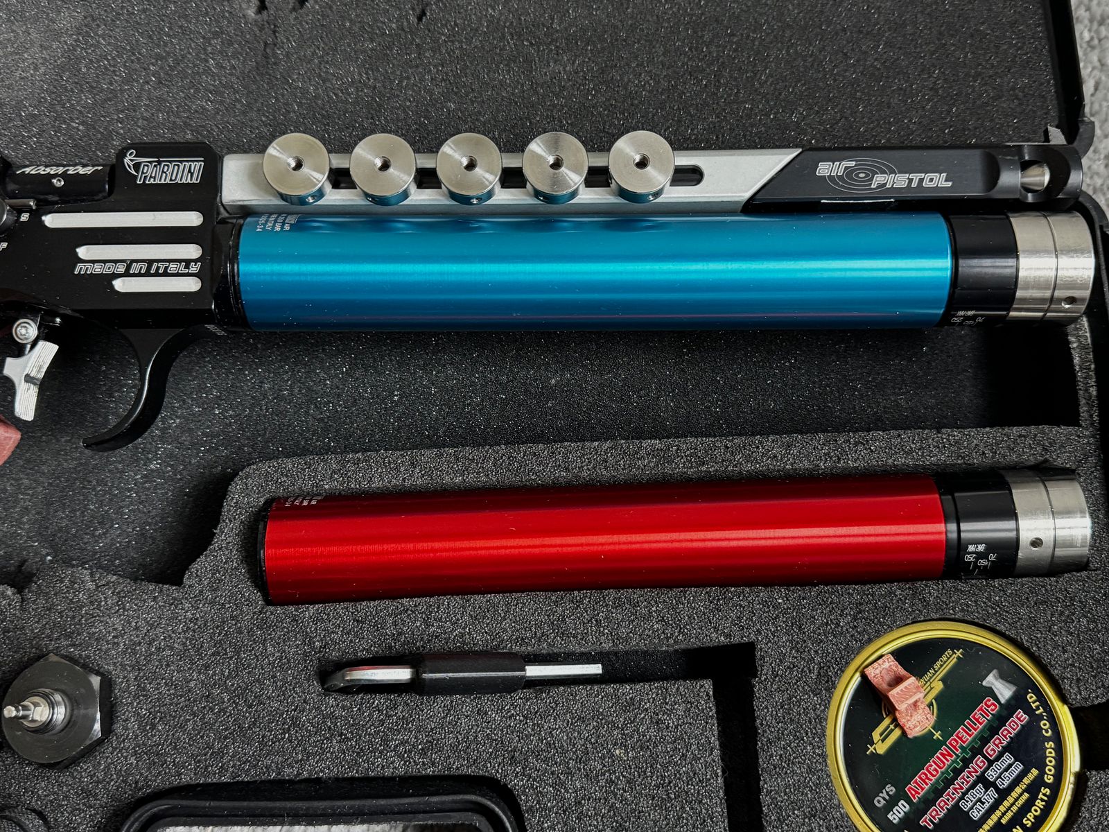 Pardini K12 Absorber rest air pistol caliber 4.5mm grip M/L