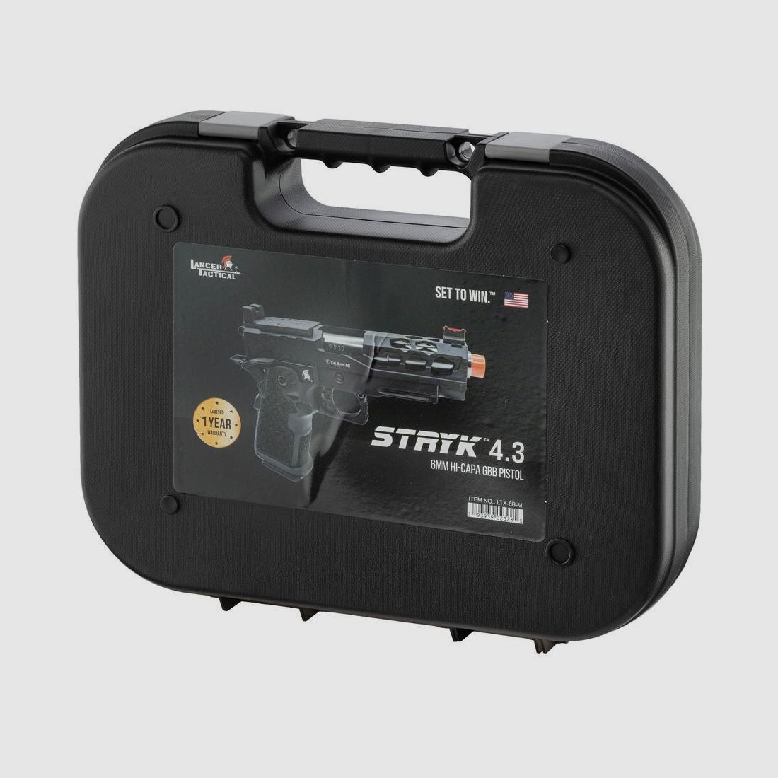 Airsoft-Pistole GBB Stryk Hi-Capa Lancer Tactical - Replik 4.3 mit lila RMR - Erhöhte Präzision und Realismus, Bild 2 von 5
