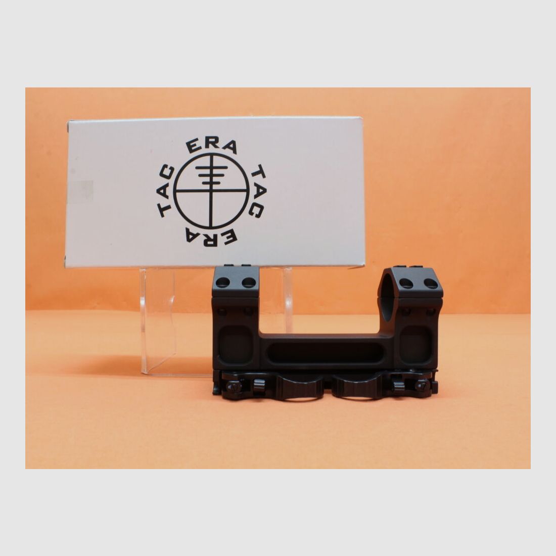 Recknagel Era-Tac QD Blockmontage 30mm (T1013-0033) mit Hebel, Alu schwarz, BH=33mm für Picatinnyprofil