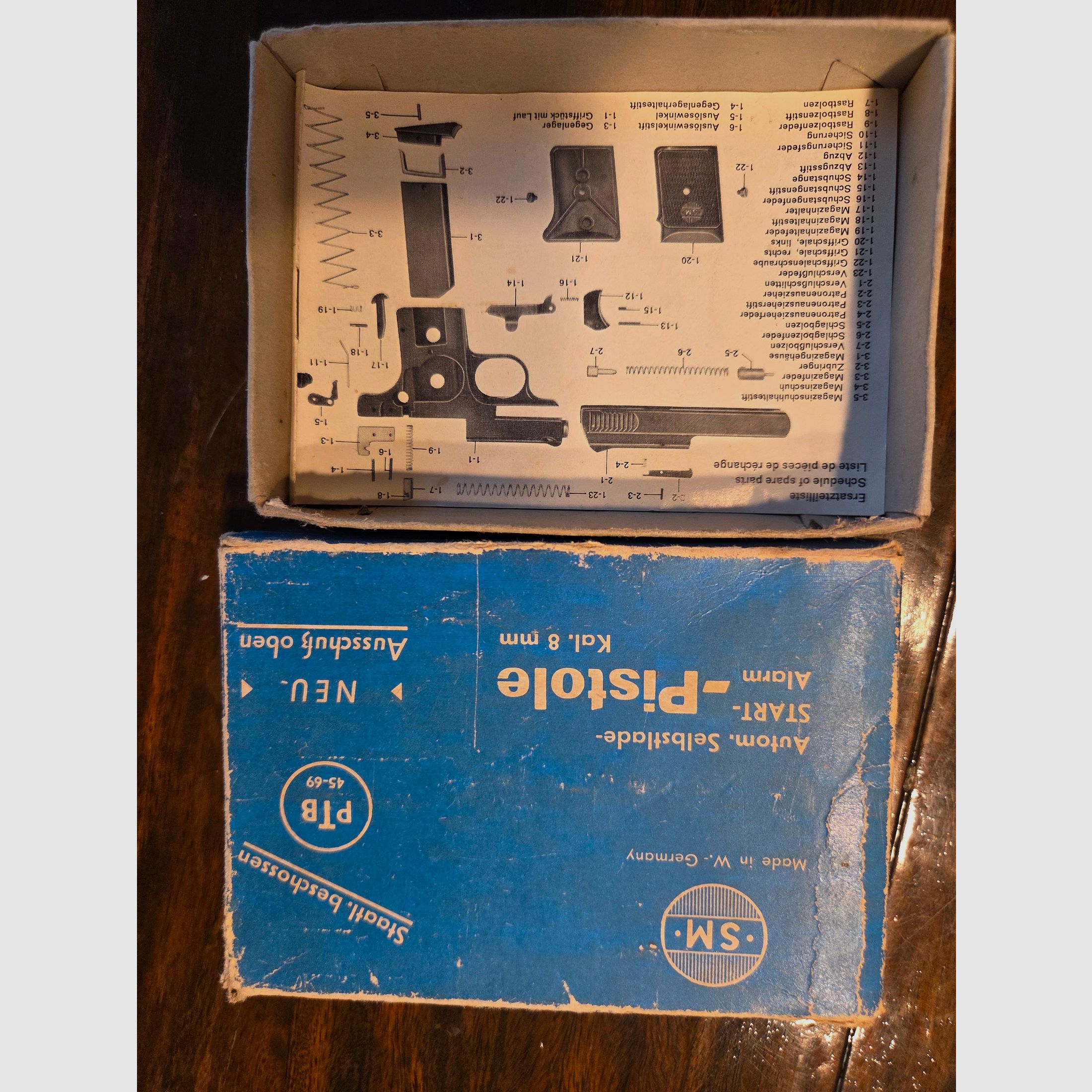 Collectionnable Rhöner SM 110A, 2 chargeurs, PTB 45-69